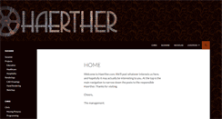 Desktop Screenshot of haerther.com