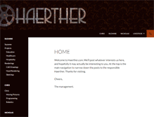 Tablet Screenshot of haerther.com